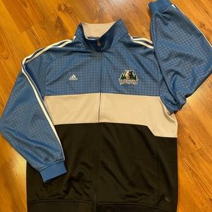 Vintage Adidas NBA Minnesota Timberwolves Warm up jacket Men’s Size Large/XL